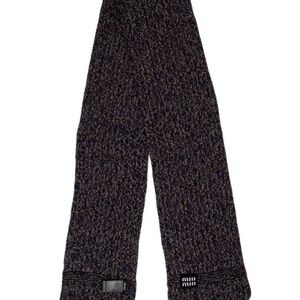 Miu Miu purple and Brown Knit Scarf